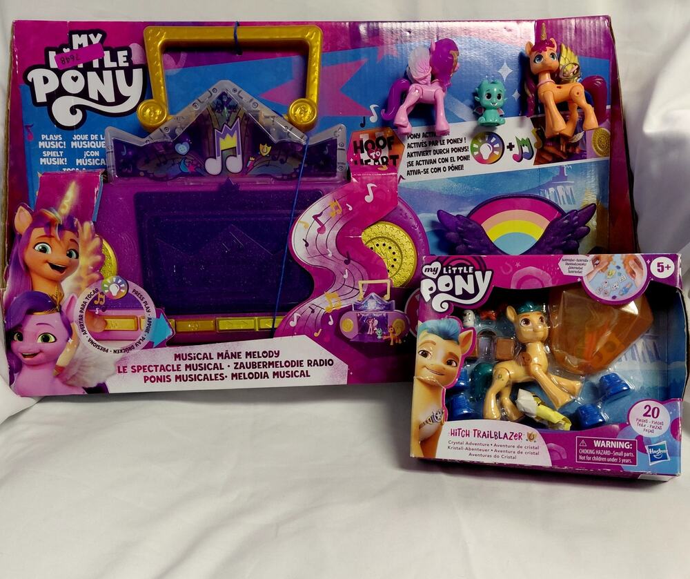 My Little Pony Musical Mane Melody Playset & Hitch Trailblazer Bundle NIB